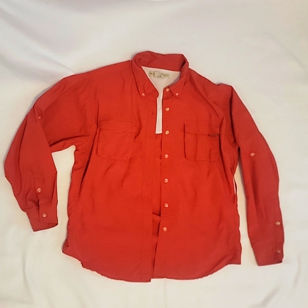 Exoficcio Vented Shirt Light Outdoor Fishing Women large Red